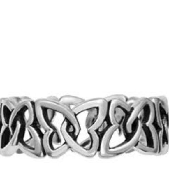 Primrose Sterling Silver Butterfly Hollow Stackable Vintage Ring Band Size 7 - Picture 1 of 2